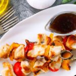 brochette de poulet avec sauce soja