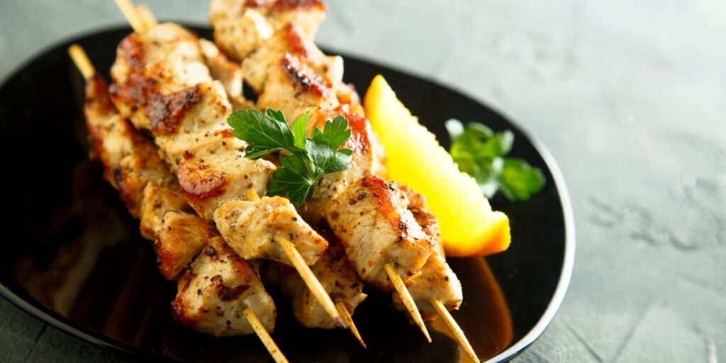 brochettes de poulet au citron